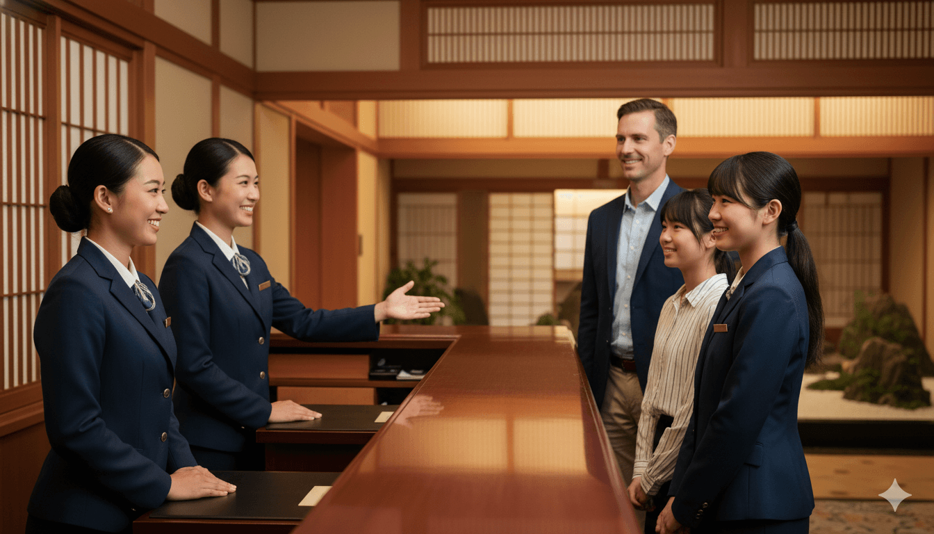 ホスピタリティ業界での笑顔の接客